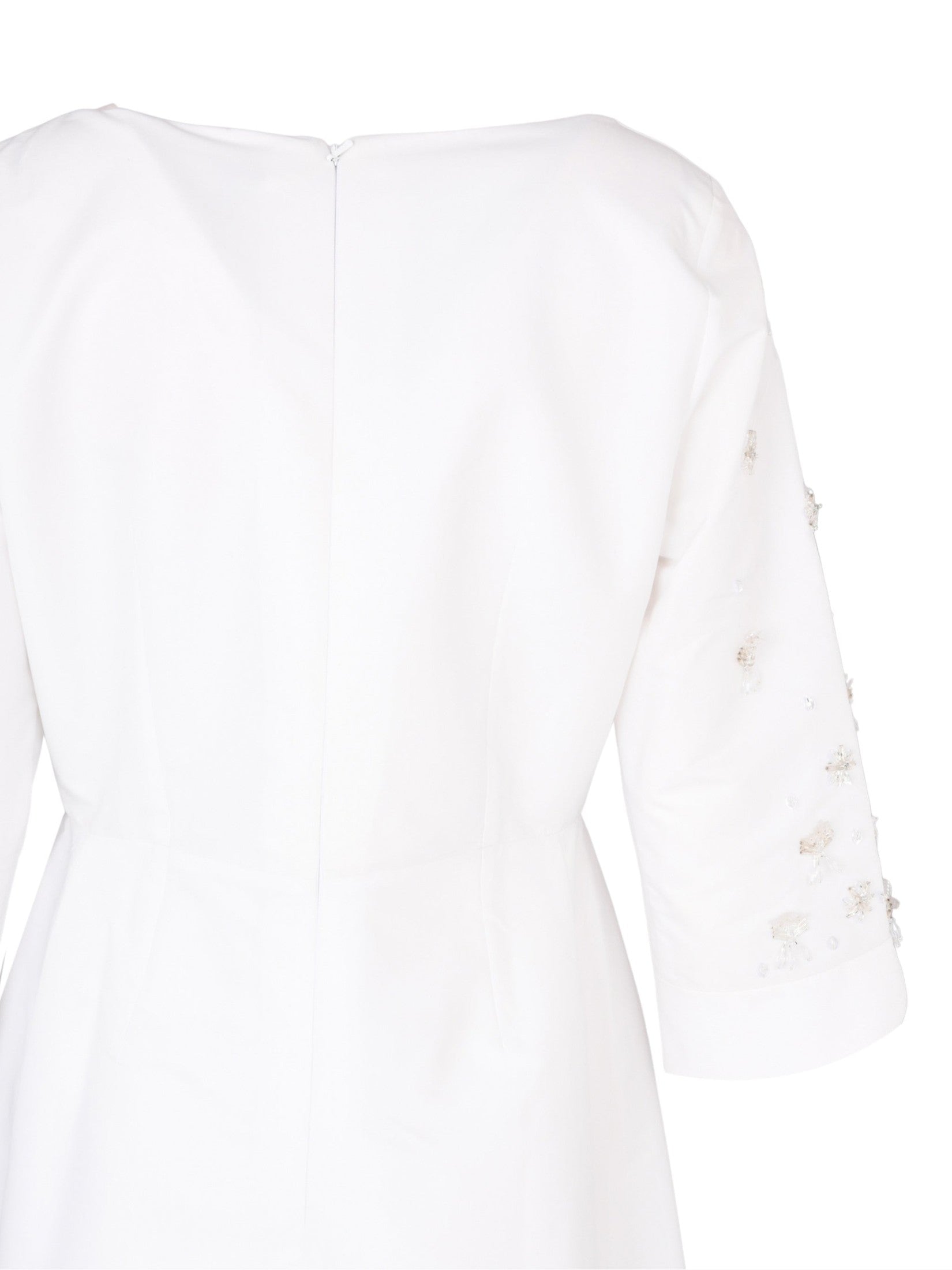 Hand embroiderd  -long sleeve dress-waist cut dress