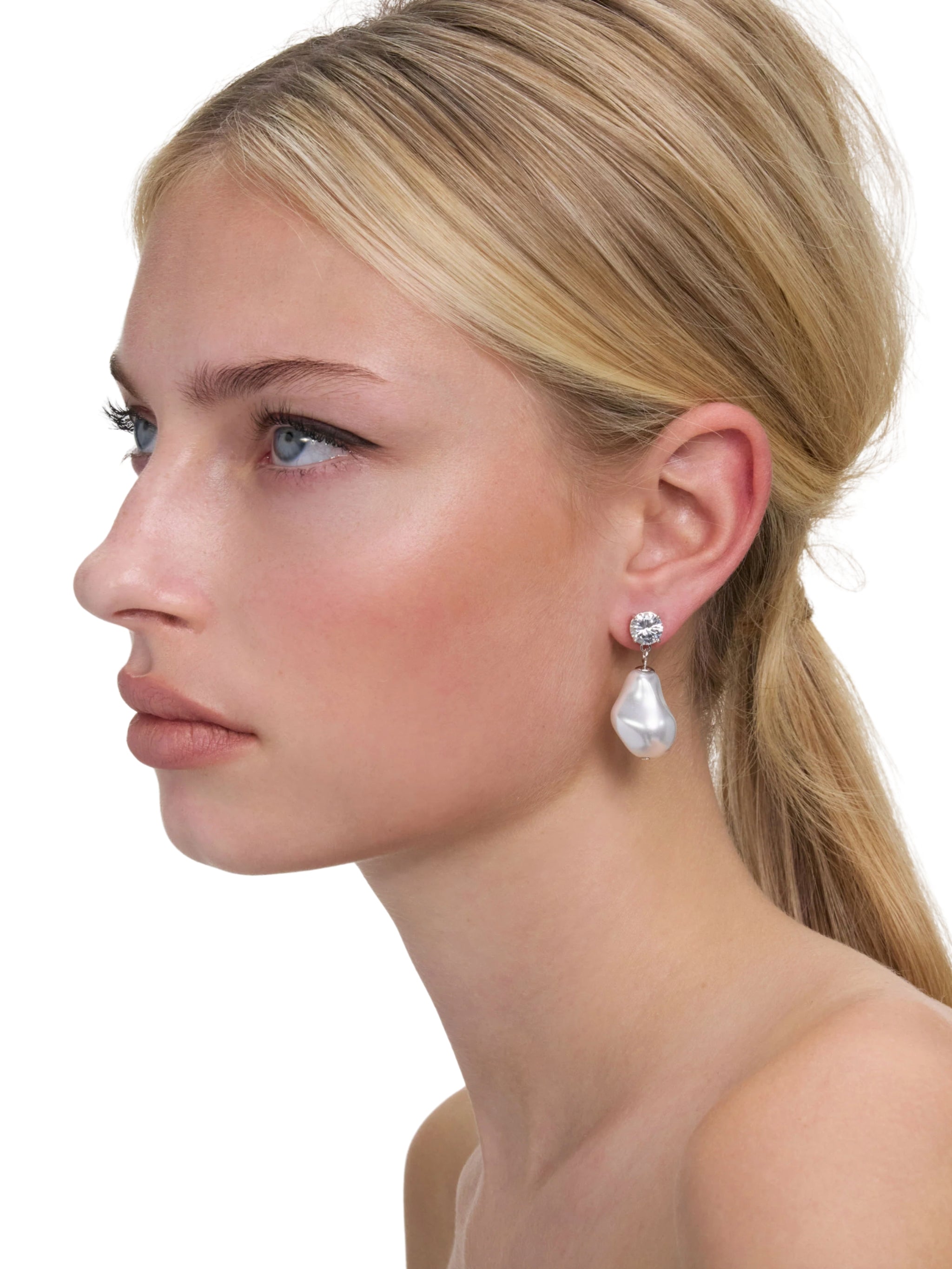 Mottled Pearl Earrings