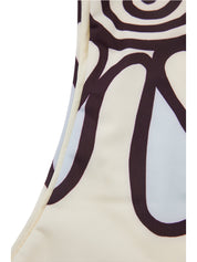 High rise bikini bottom with extra high cut leg