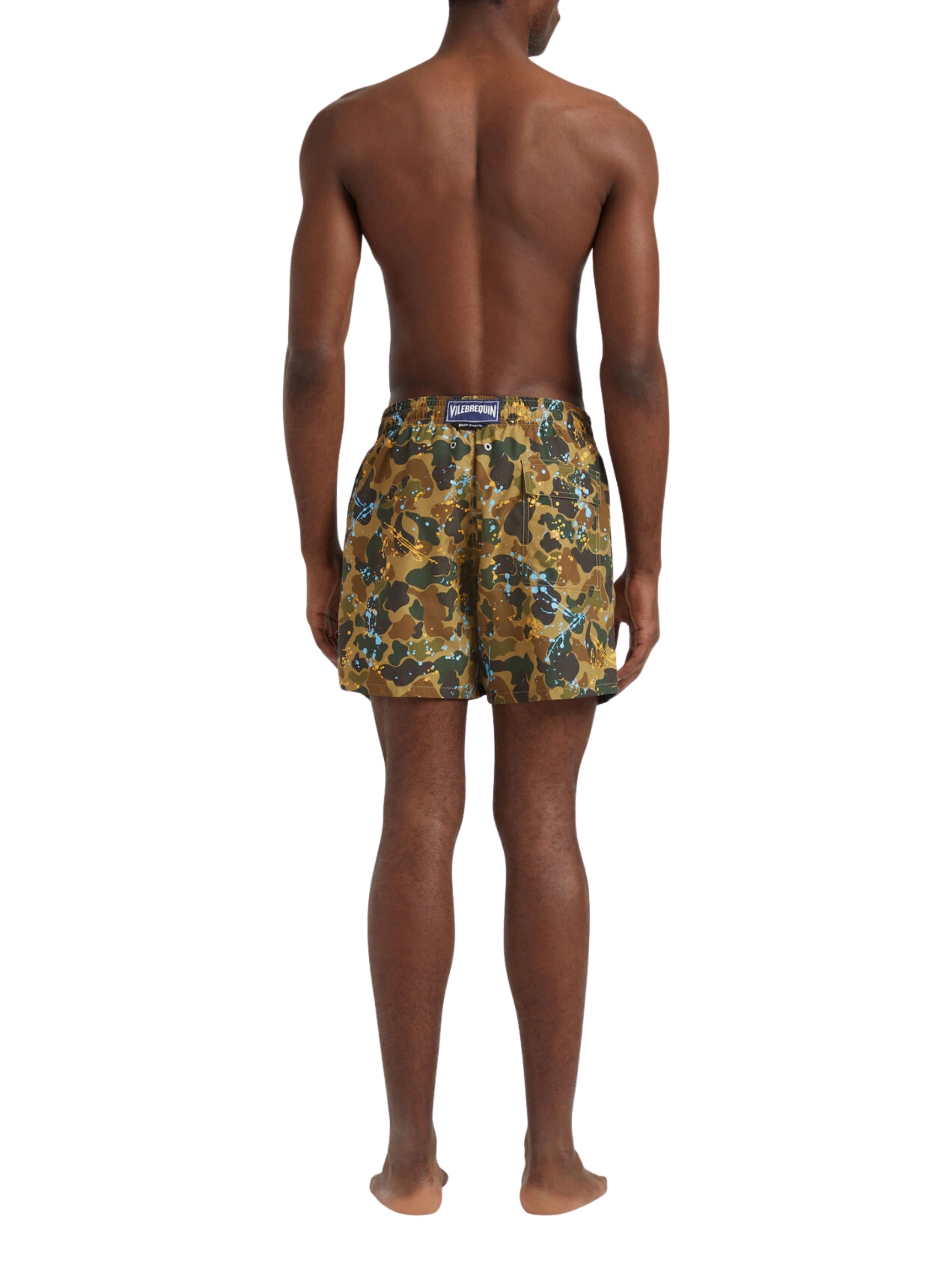 Men Swim Trunks Camo Splash