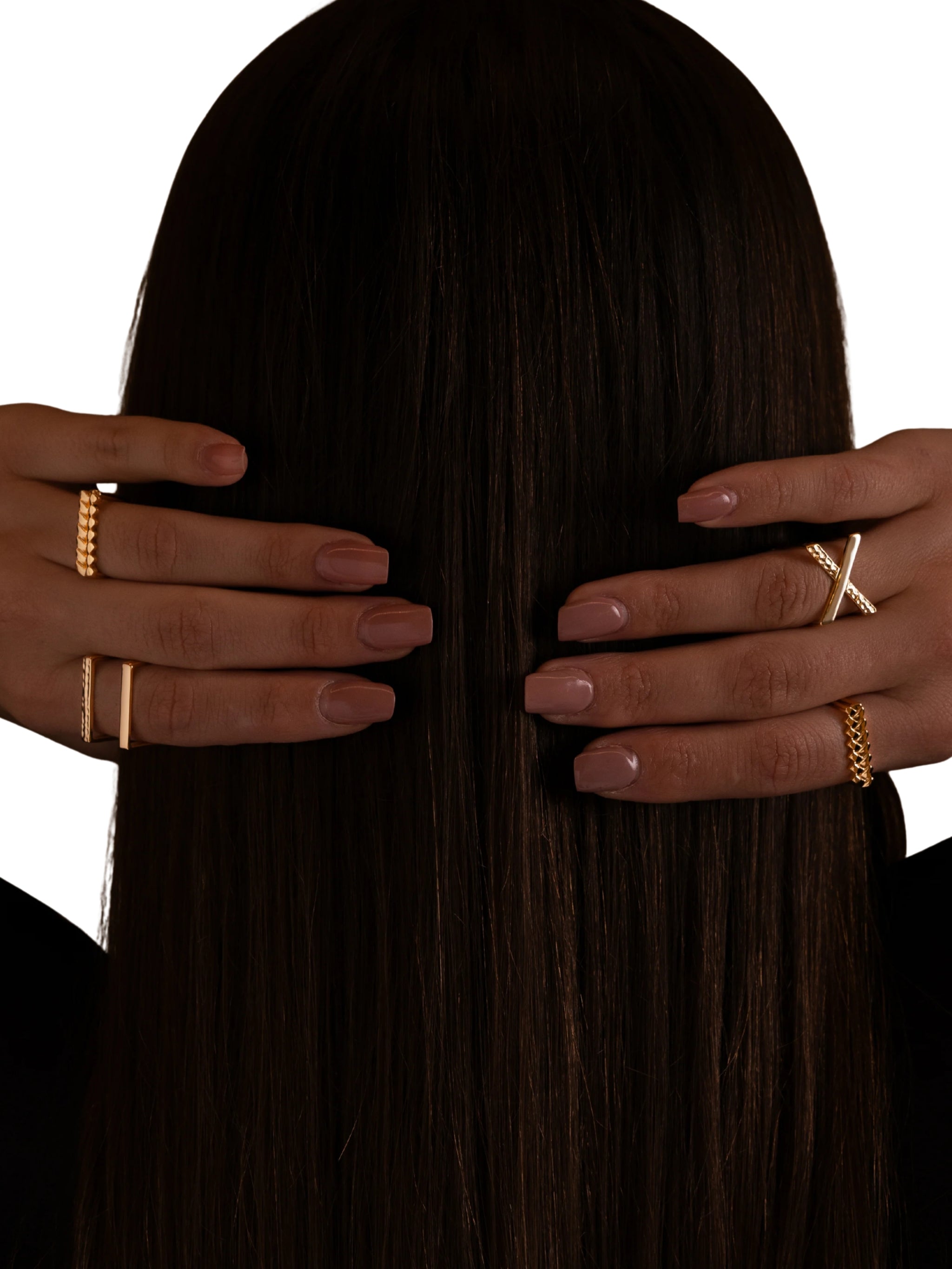 The x ring in sterling silver & 18k gold vermeil