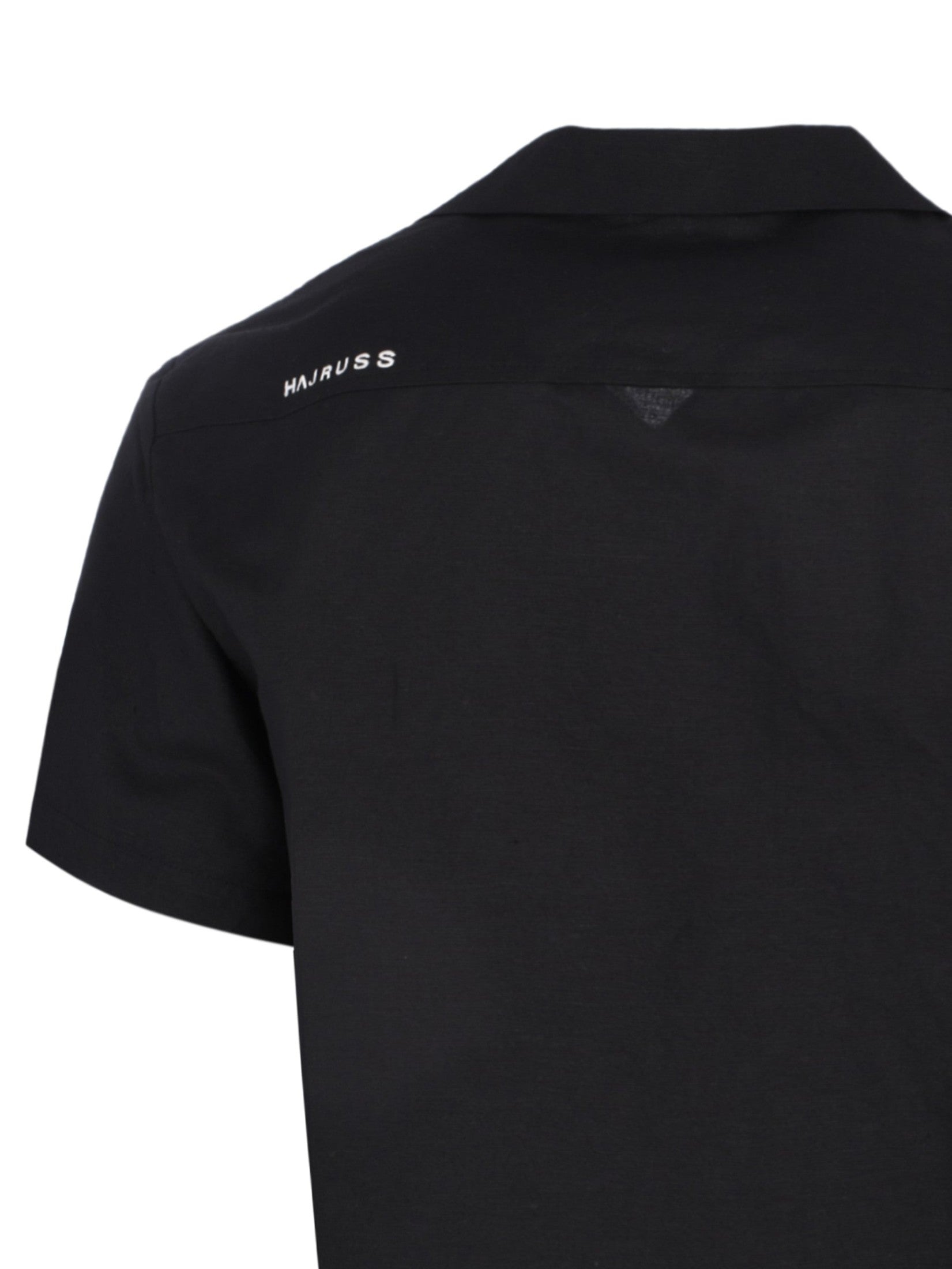 Linen black short sleeve shirt