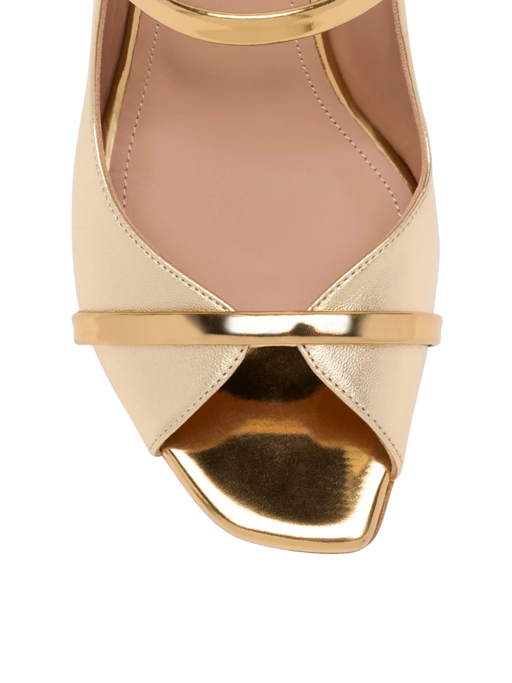 Noah 70 gold metallic leather sandals