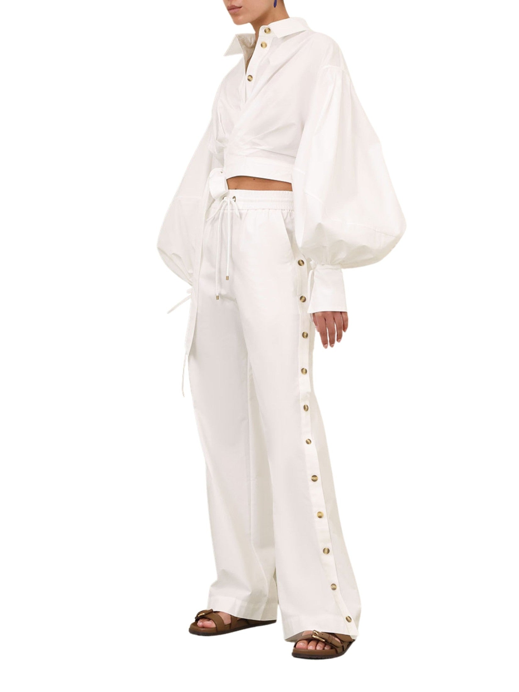 Rebellion poplin button pant