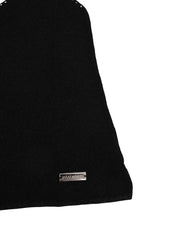 THE VESTED TOP WITH CRYSTAL DETAILS IN BLACK