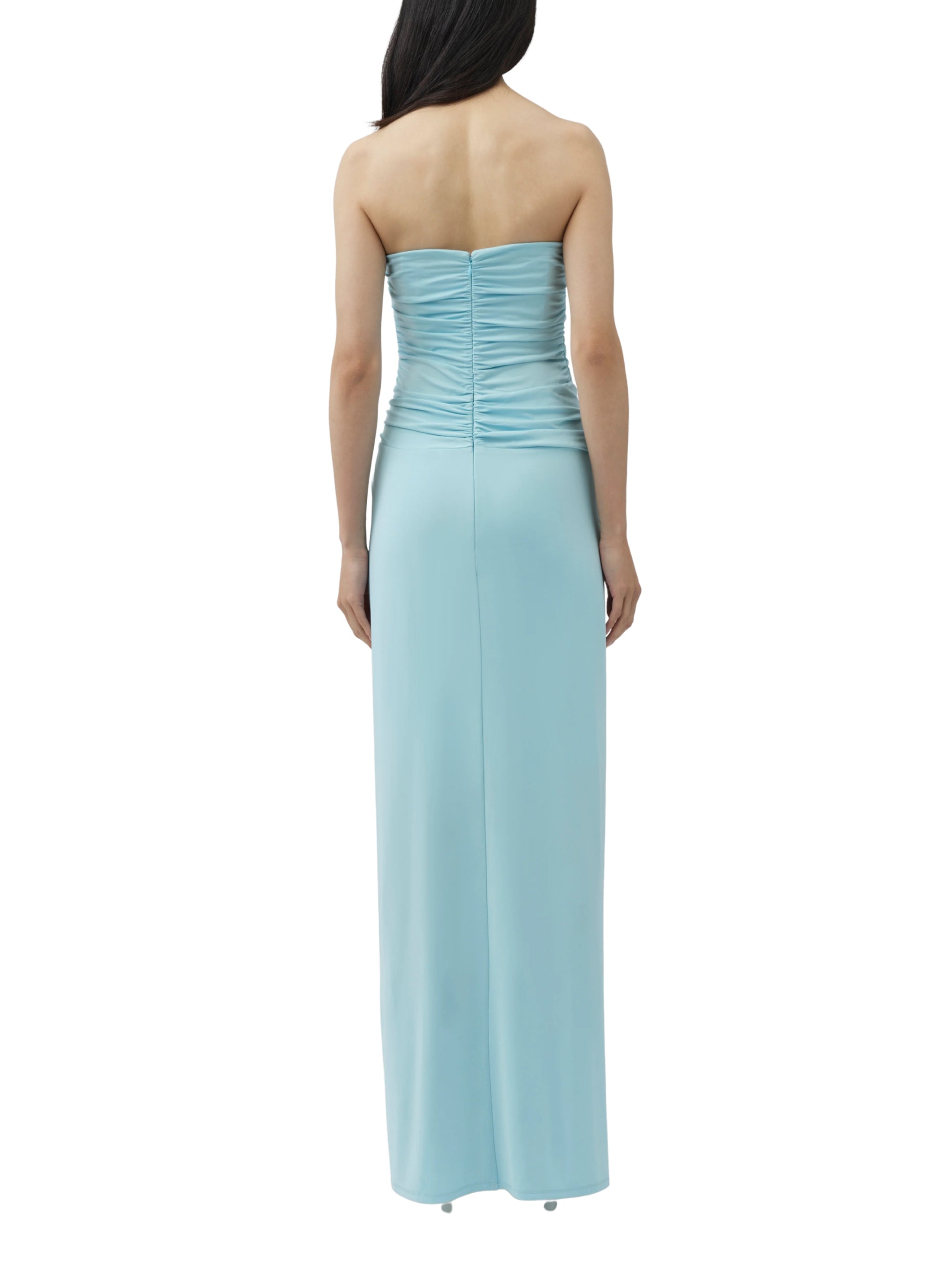 Emma Strapless Draped Jersey Bustier Gown