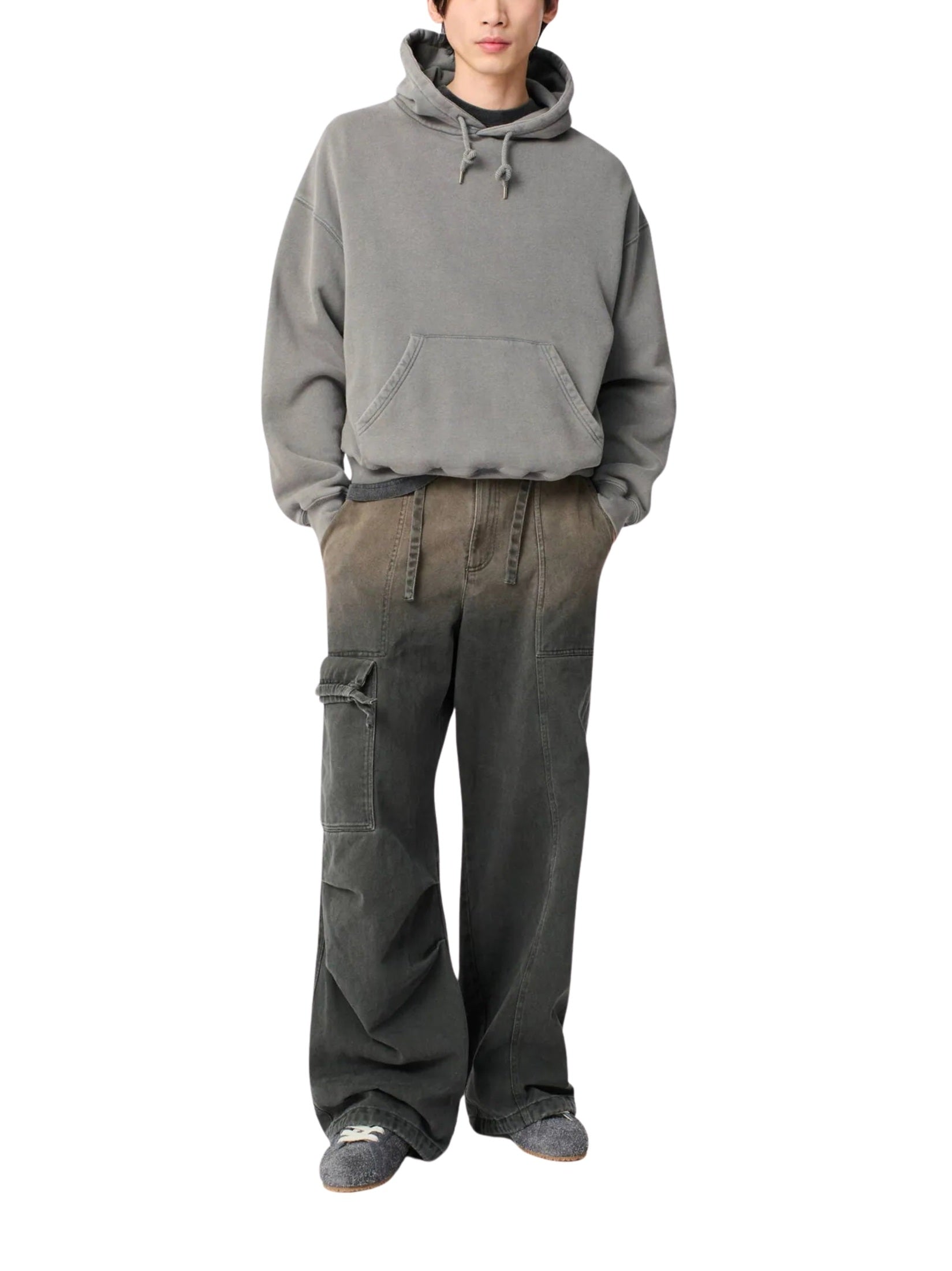 Distort washed hoodie