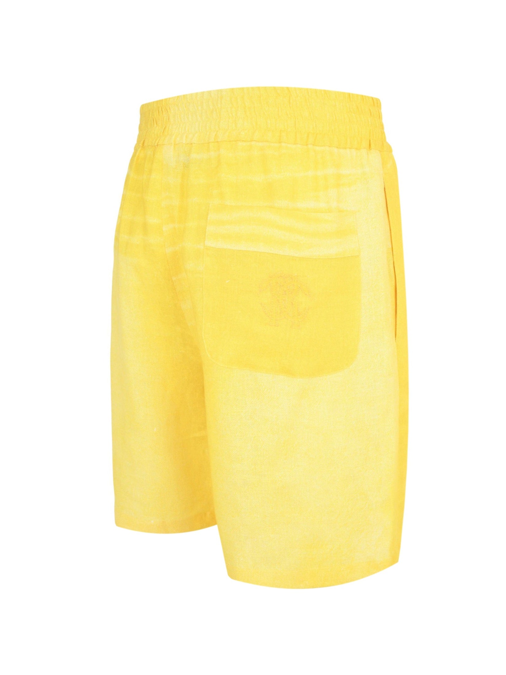 Elastic-waistband shorts