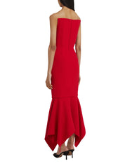 Tegan Midi Dress in Crimson