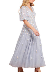 Dandelion ditsy ankle gown