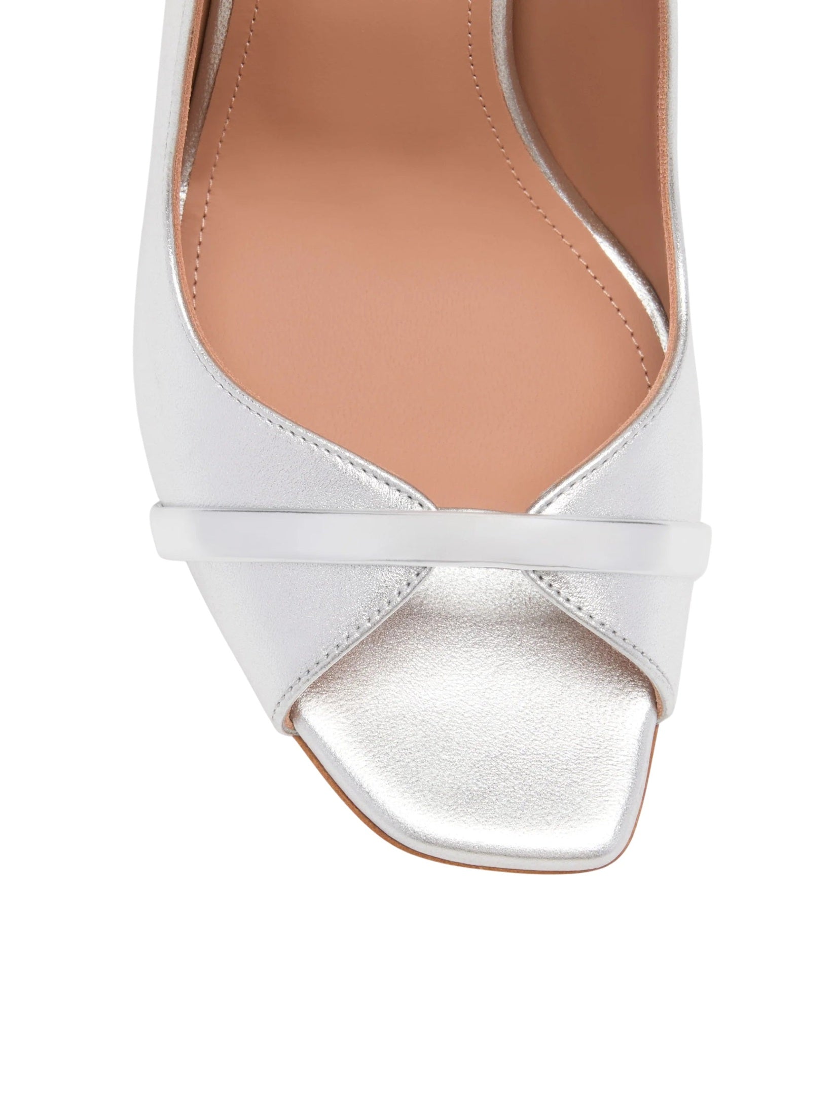 Noah 90 silver metallic leather sandals