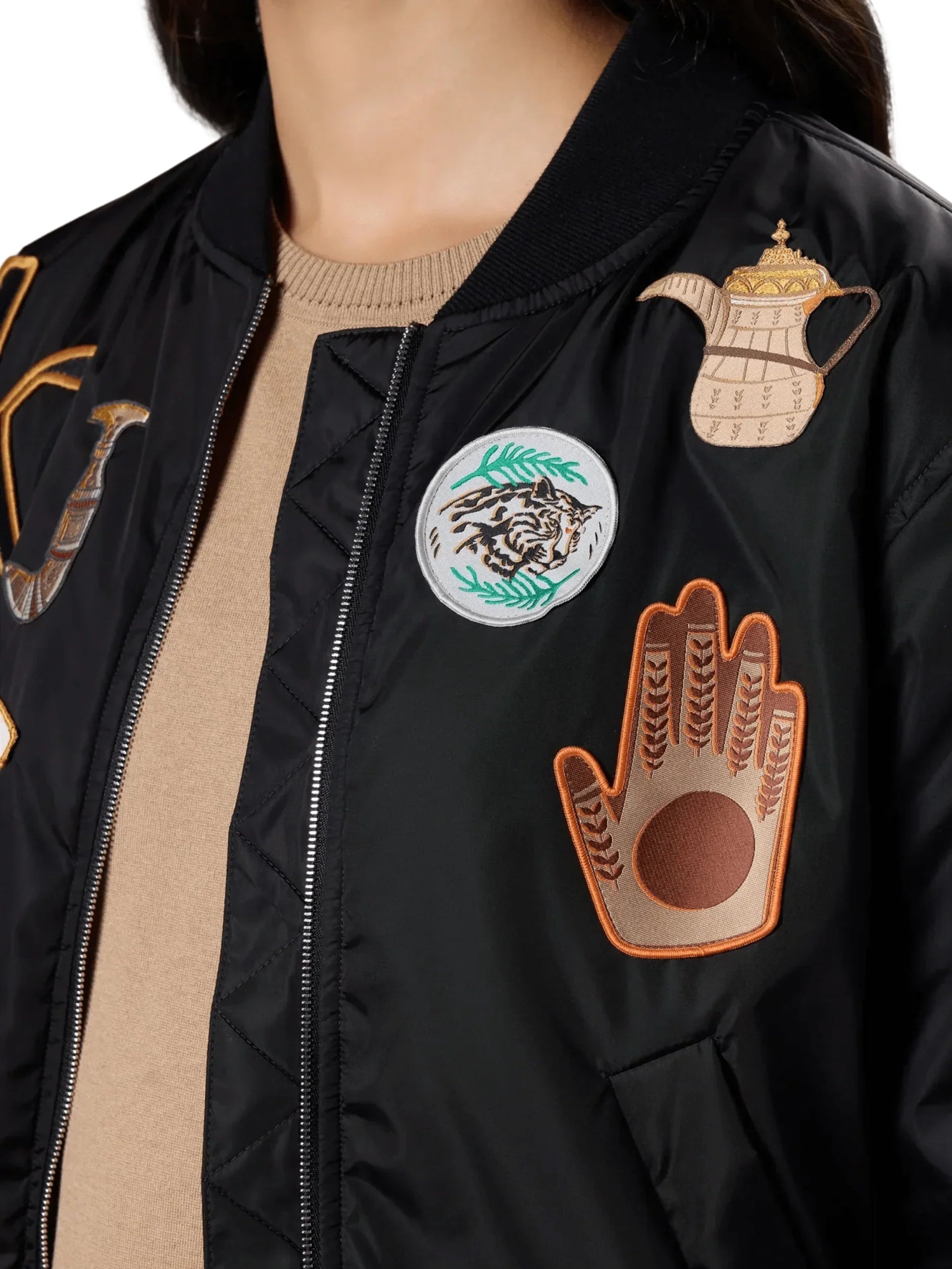 Badges bomber jacket