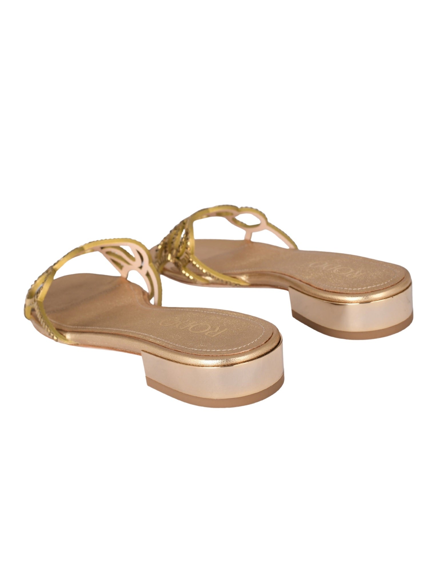 Flat slide sandals