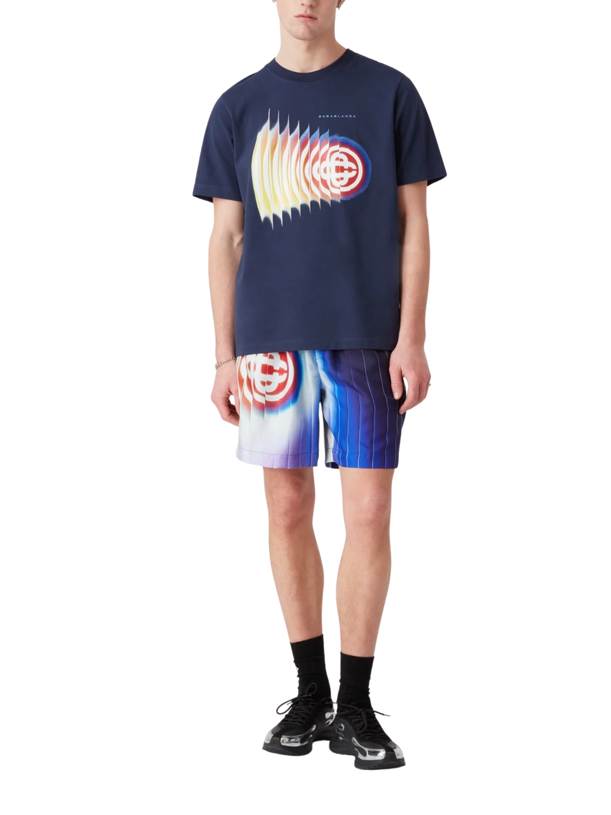 Navy Shockwave Short Sleeve T‑Shirt