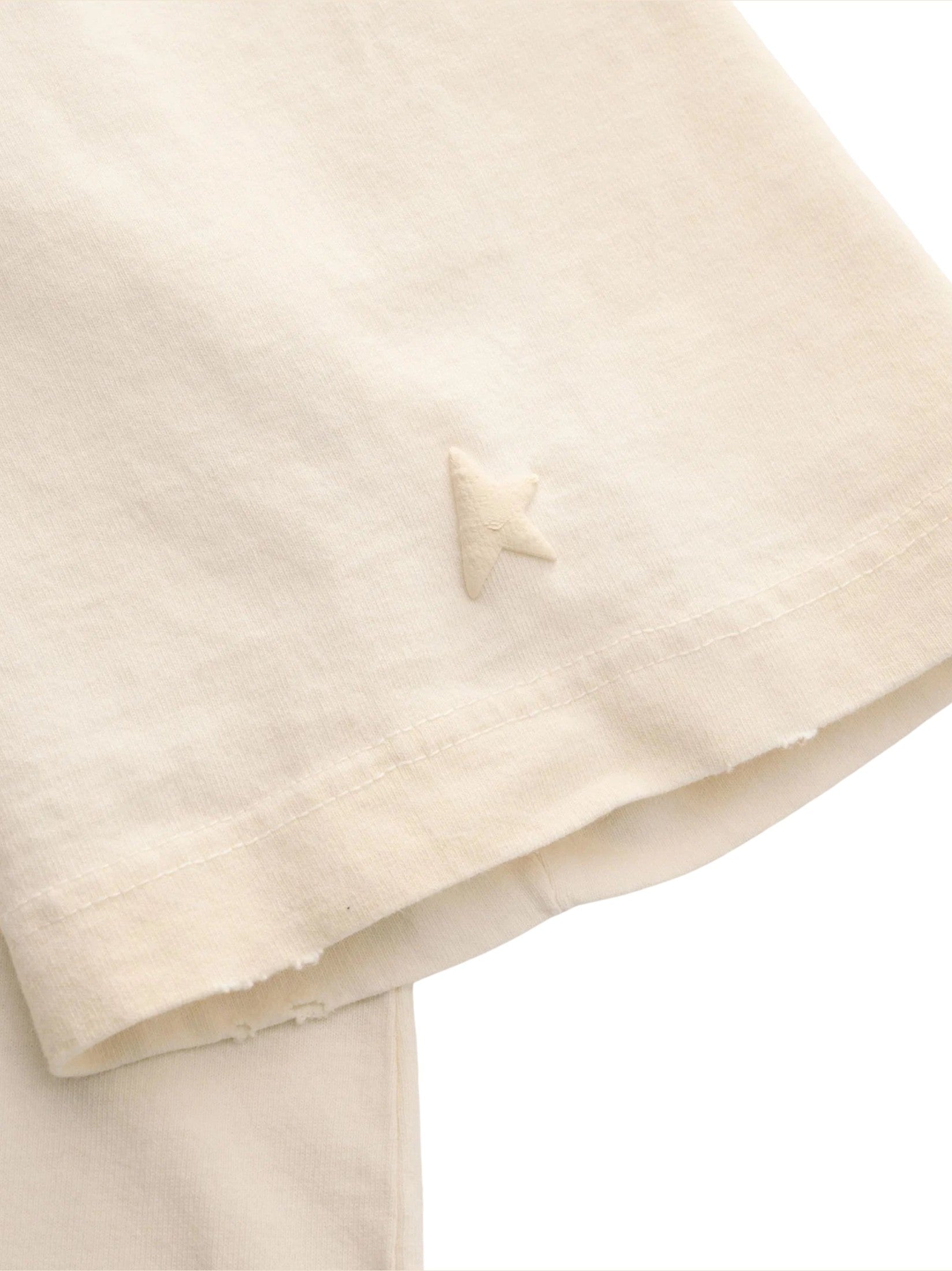 Star/ unisex relaxed fit t-shirt/ cotton jersey/ vintage treatment/ star golden goose print