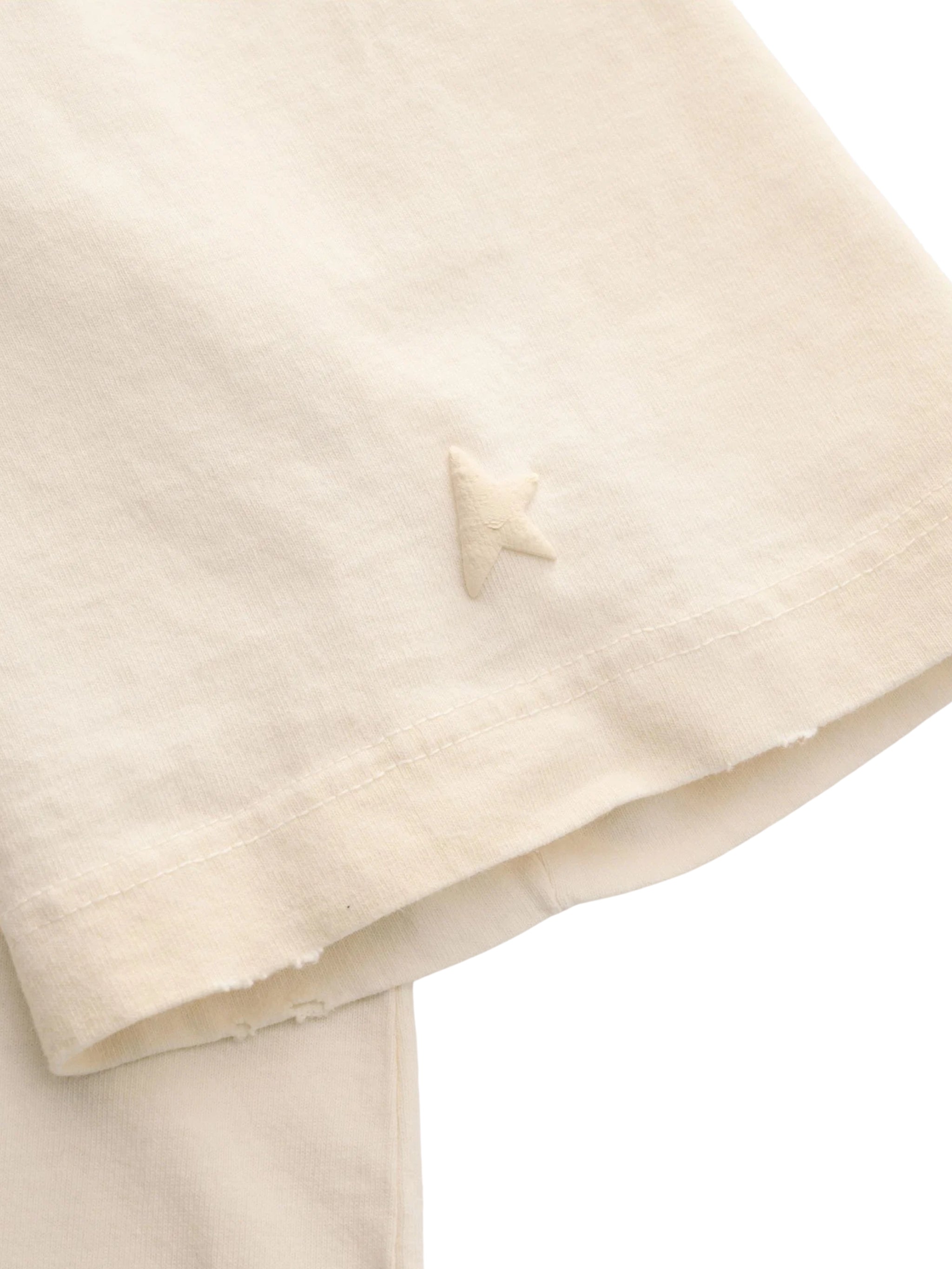 Star/ unisex relaxed fit t-shirt/ cotton jersey/ vintage treatment/ star golden goose print
