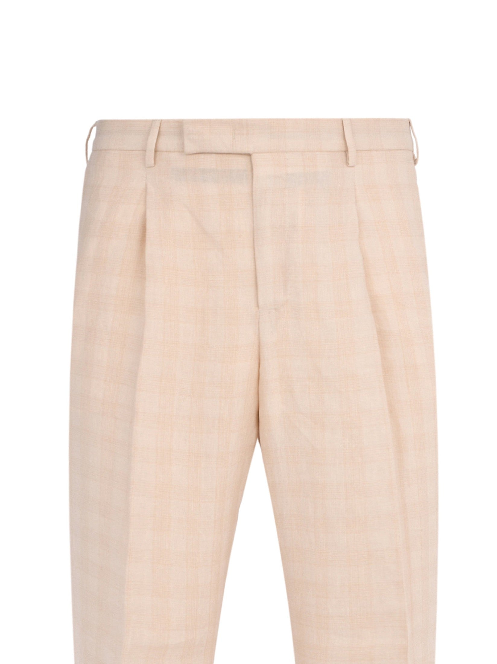 Pantalone diciannove 1 pleat diagonal pockets wide leg finished b.