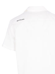 LINEN WHITE SHORT SLEEVE SHIRT