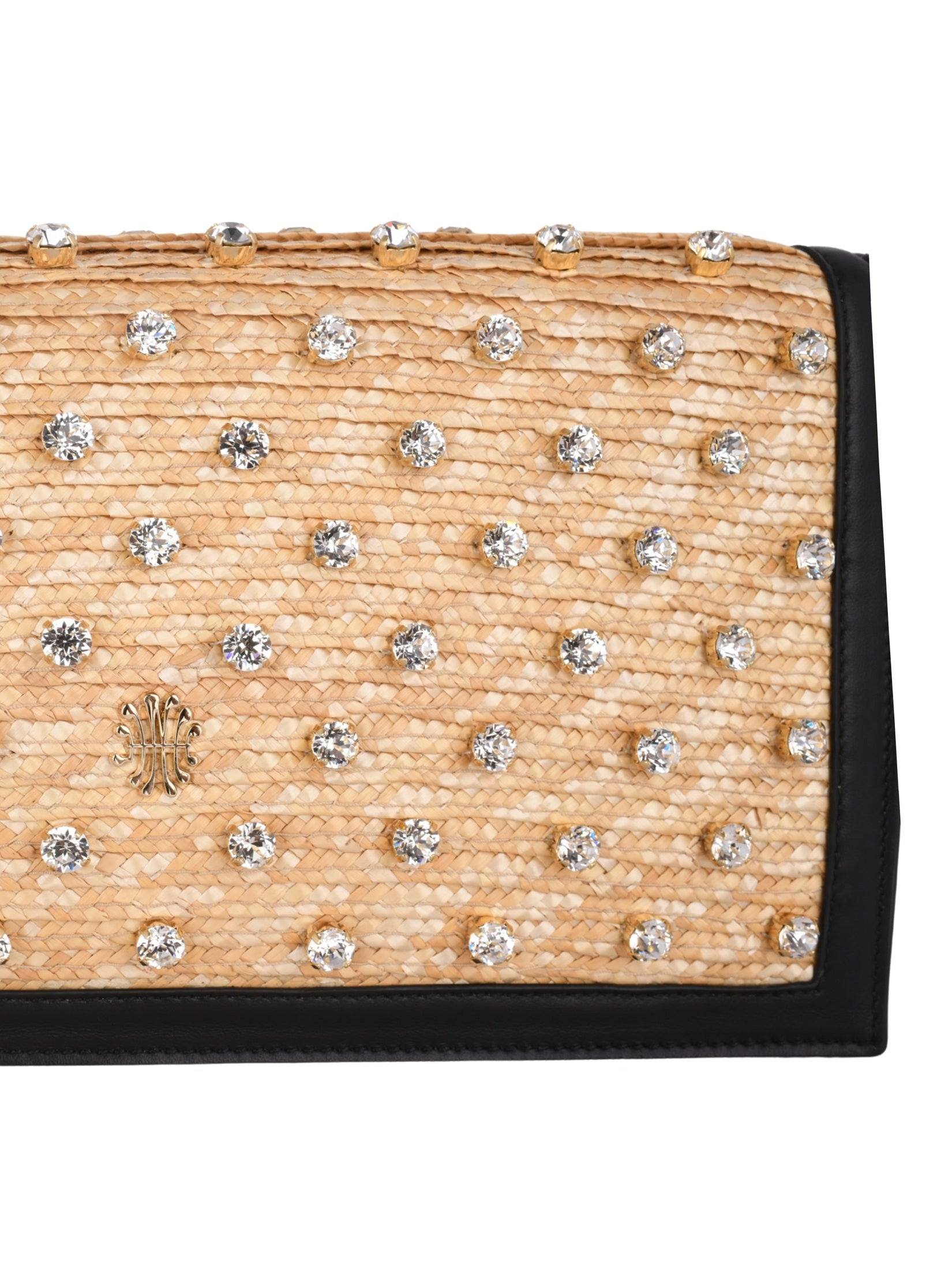 Vivi crystal black clutch