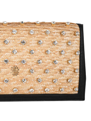 Vivi crystal black clutch