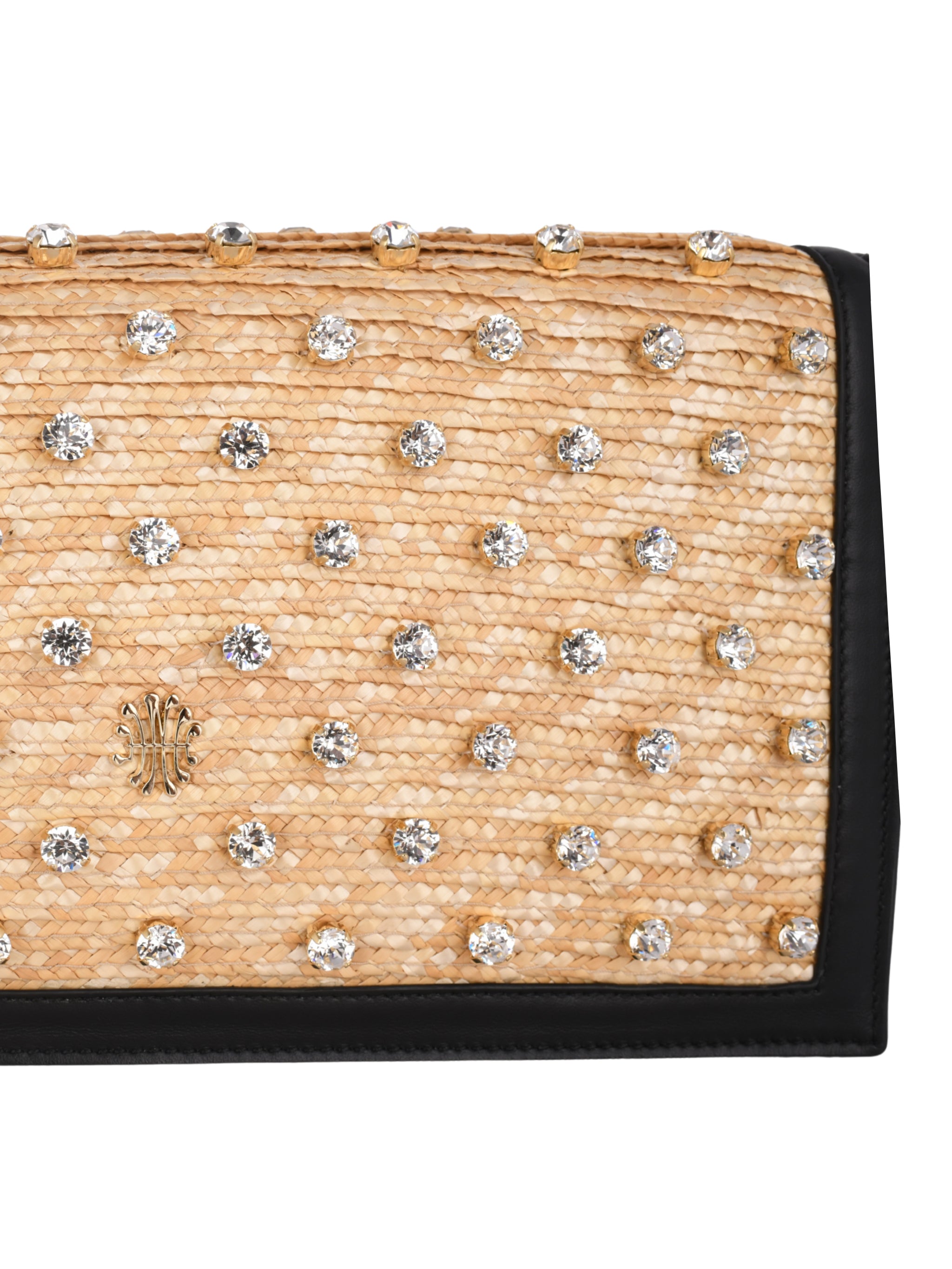 Vivi crystal black clutch