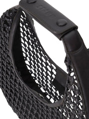 Moon hand-knotted tote bag