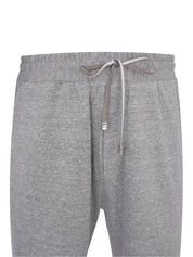 Linen silk cotton jogger pants