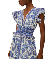 SHELL GARDEN OFF-WHITE MAXI DRESS