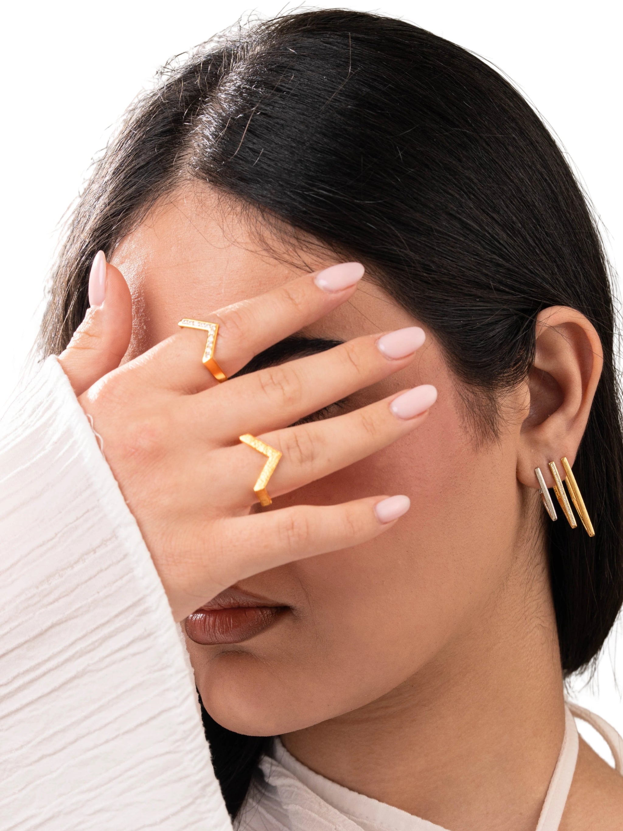 Mud ring in sterling silver & 18k gold vermeil
