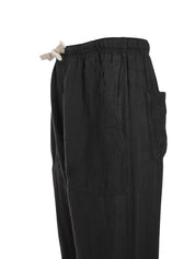 LINEN LOOSE PANTS VINTAGE BLACK VINTAG