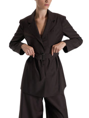 BROWN CLASSIC BLAZER