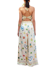 Sidi silk palazzo silk pant