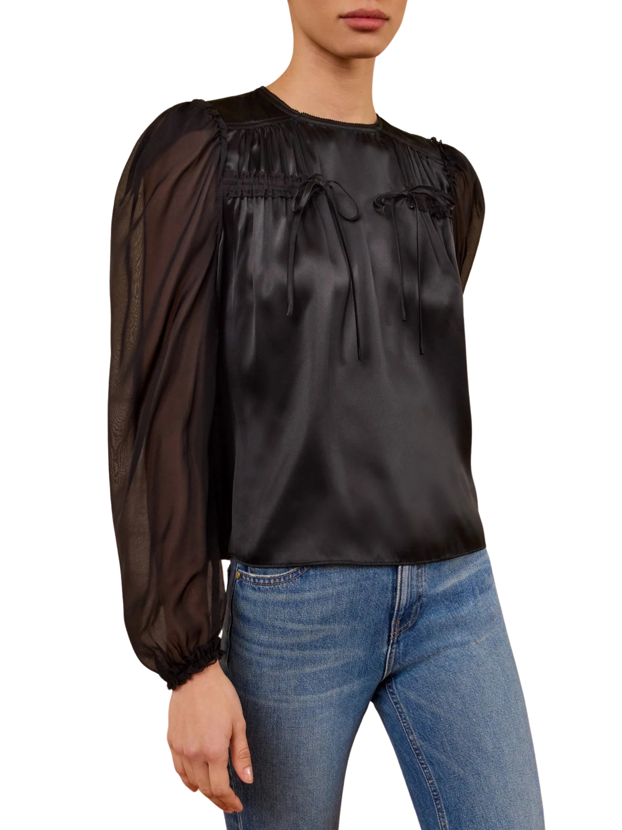 Odette ls silk blouse