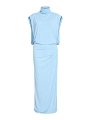 Vale draped jersey midi dress