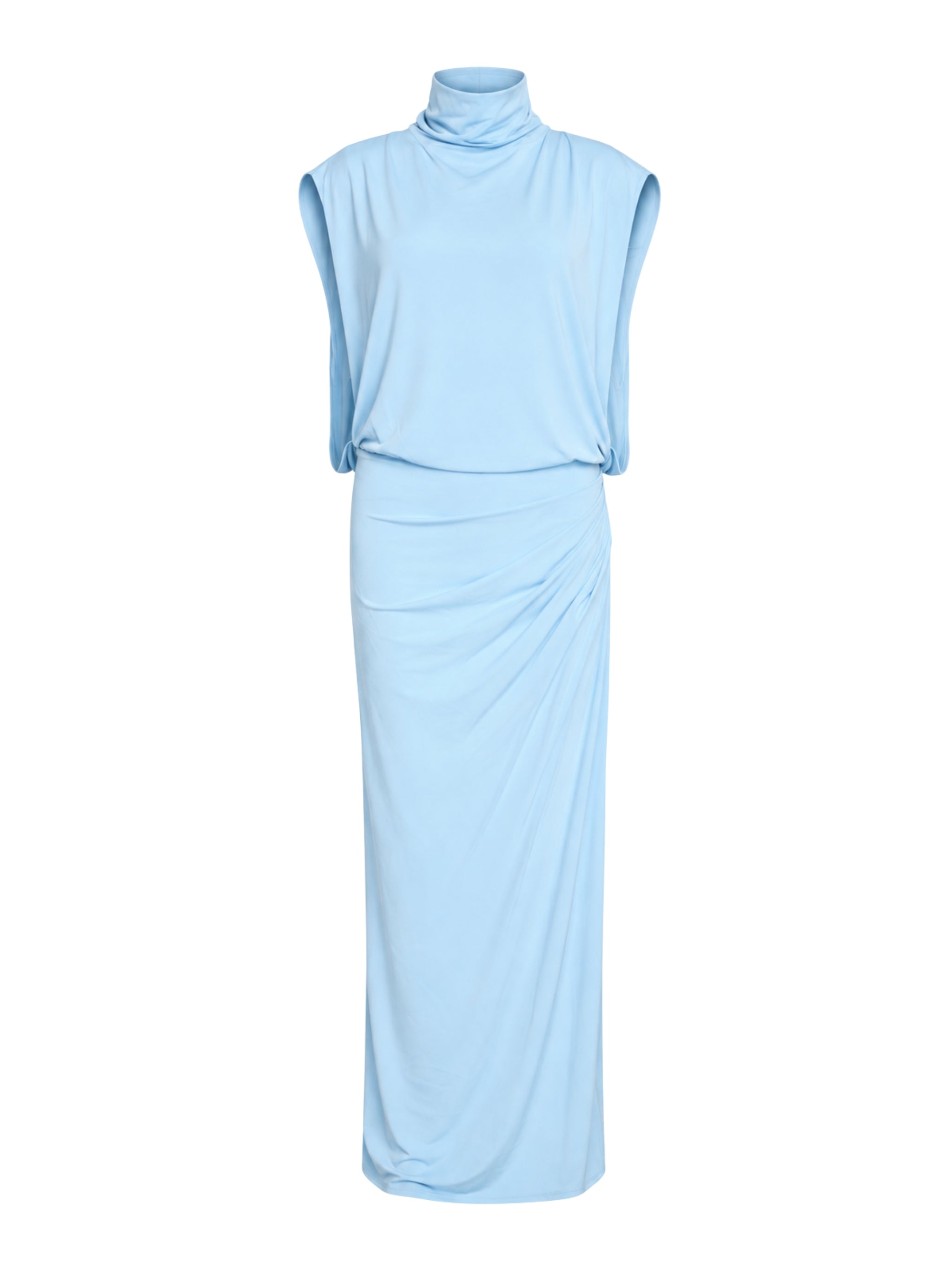 Vale draped jersey midi dress