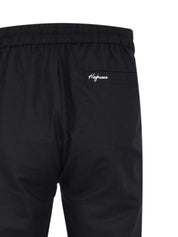 LINEN BLACK PANT (LOGO BACK POCKET)