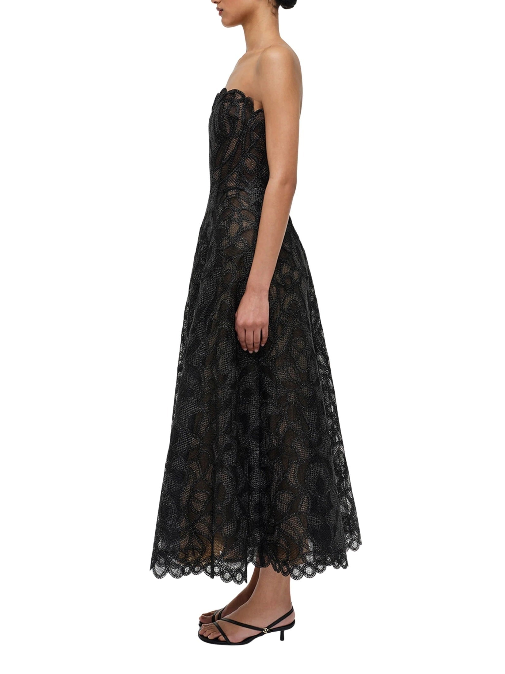 Elvina bustier midi dress
