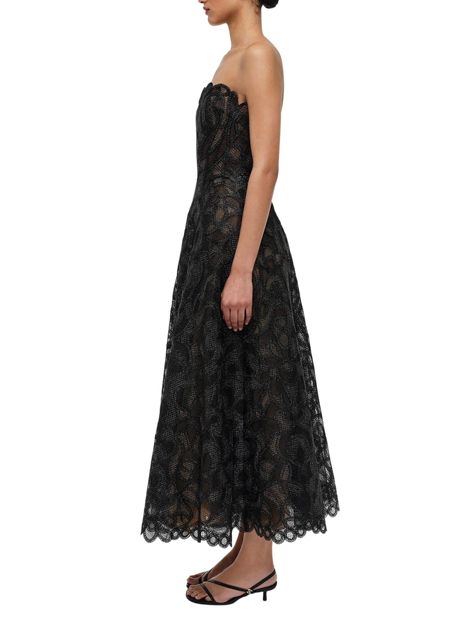 Elvina bustier midi dress