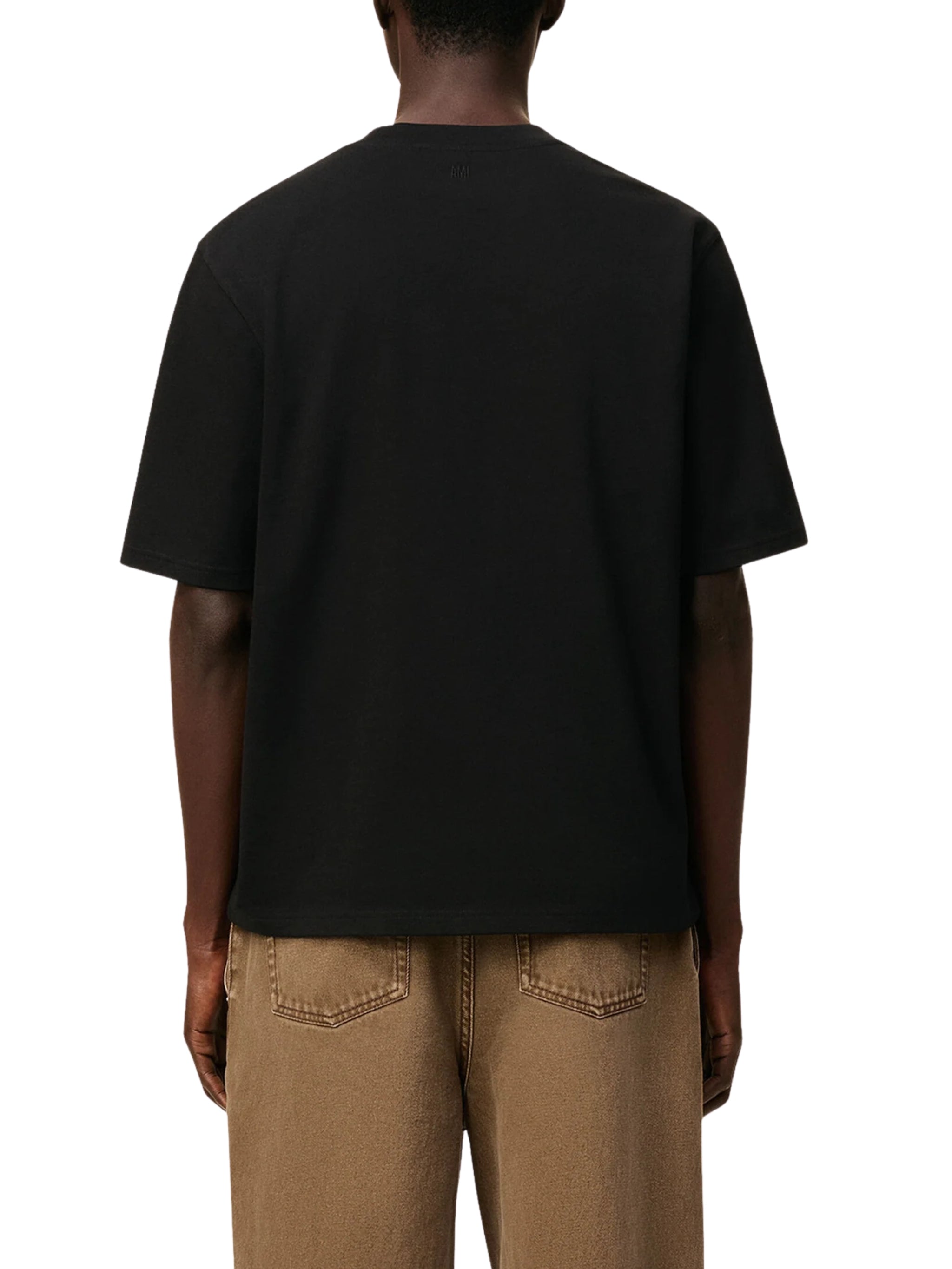 Black Cotton Ami De Coeur T-shirt