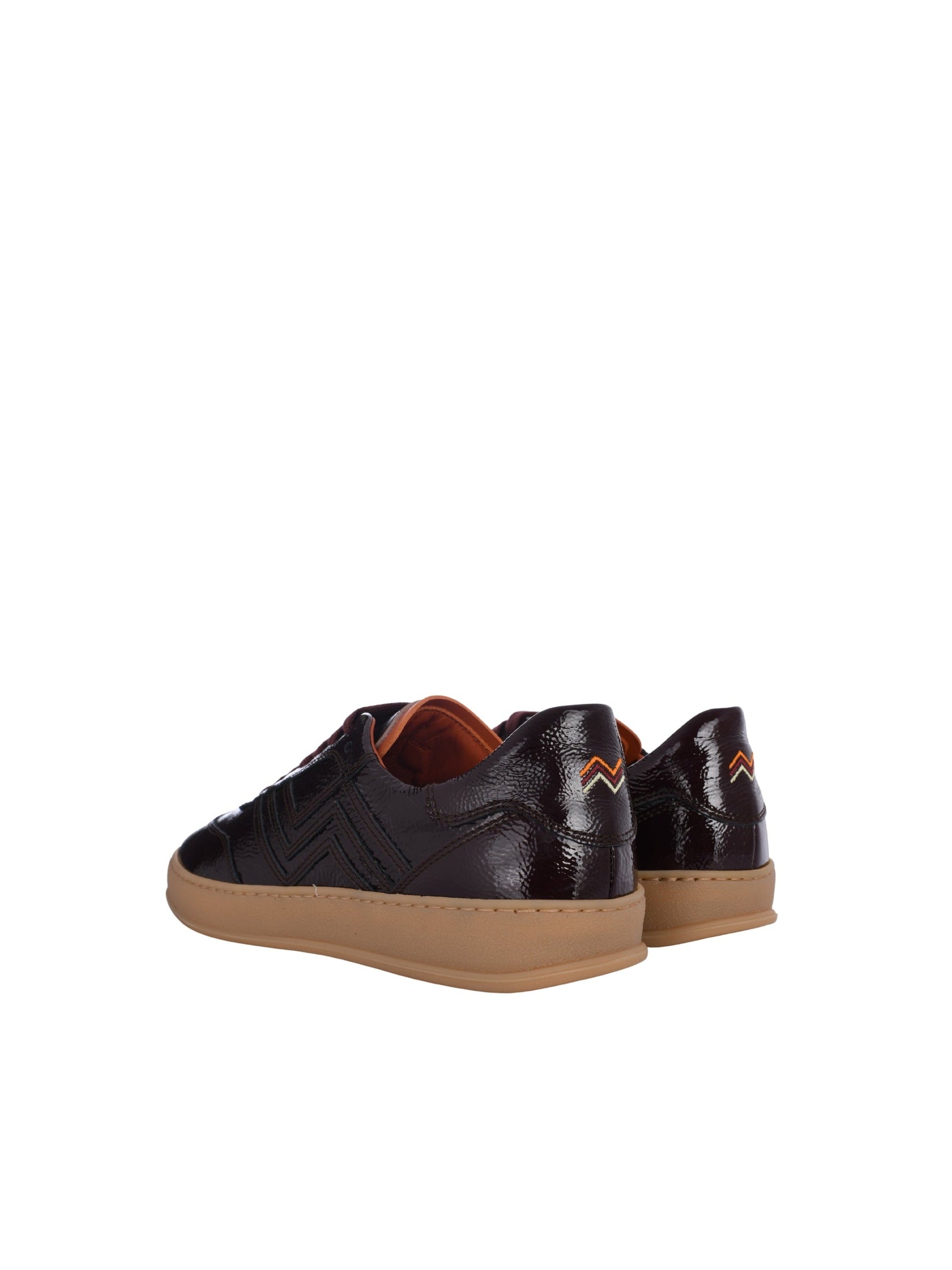 Anne sneaker naplak patent leather burgundy