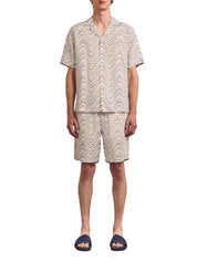 Felipe linen short fibra print