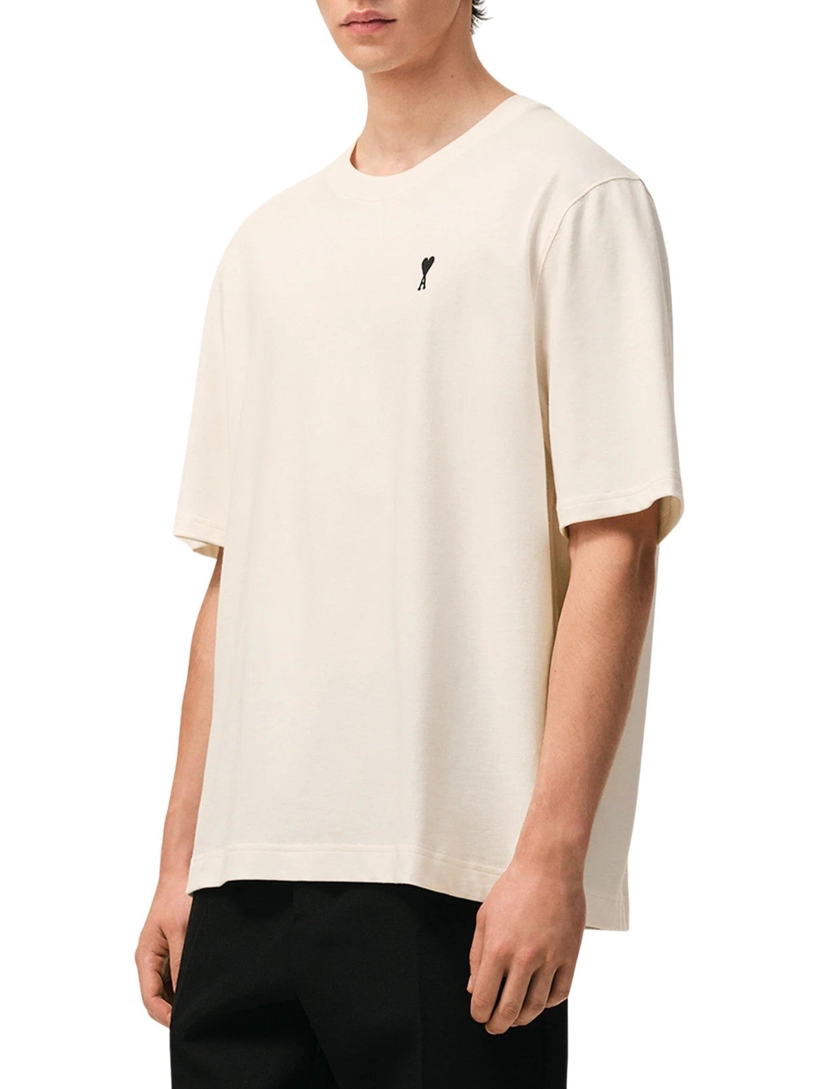 Boxy fit short sleeves adc teeshirt with signature print at back