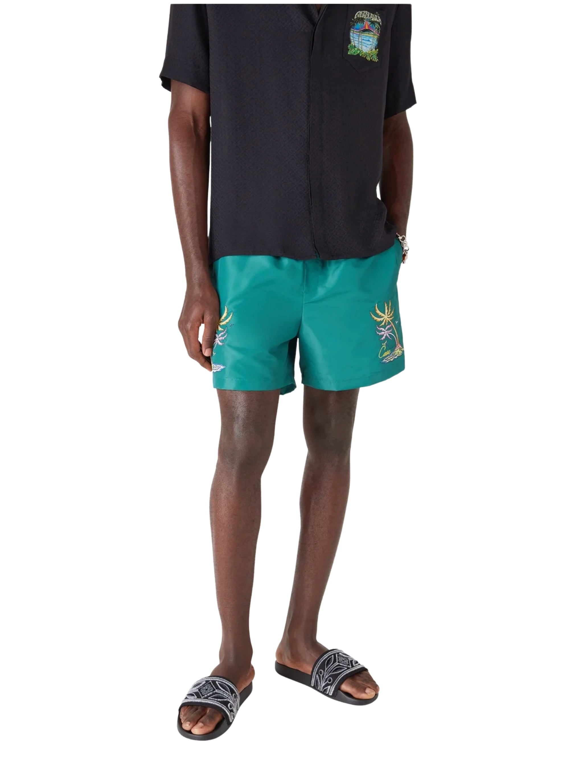 Casa Embroidery Swim Shorts