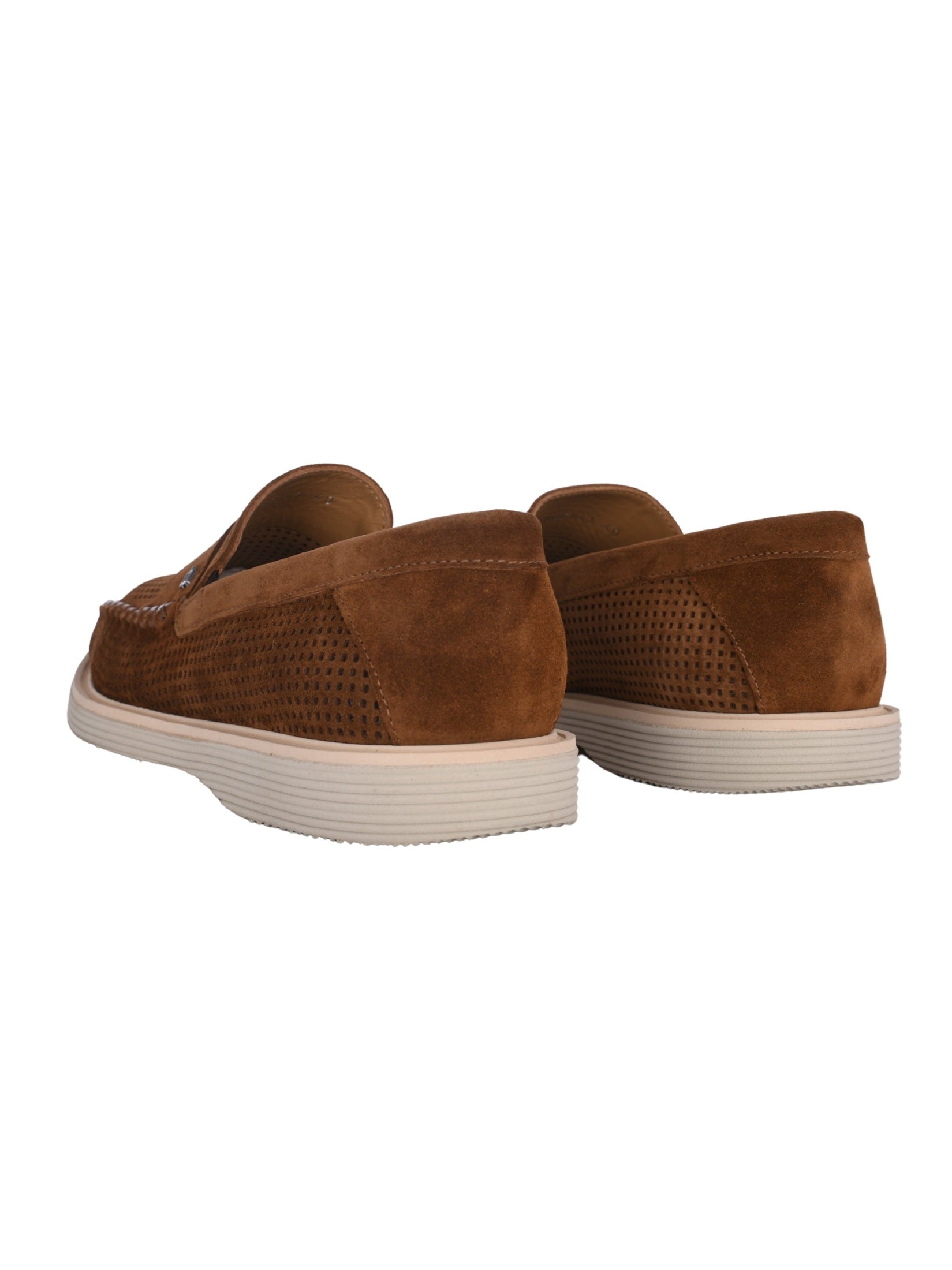 Loafer perf.s.suede brown