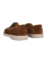 Loafer perf.s.suede brown