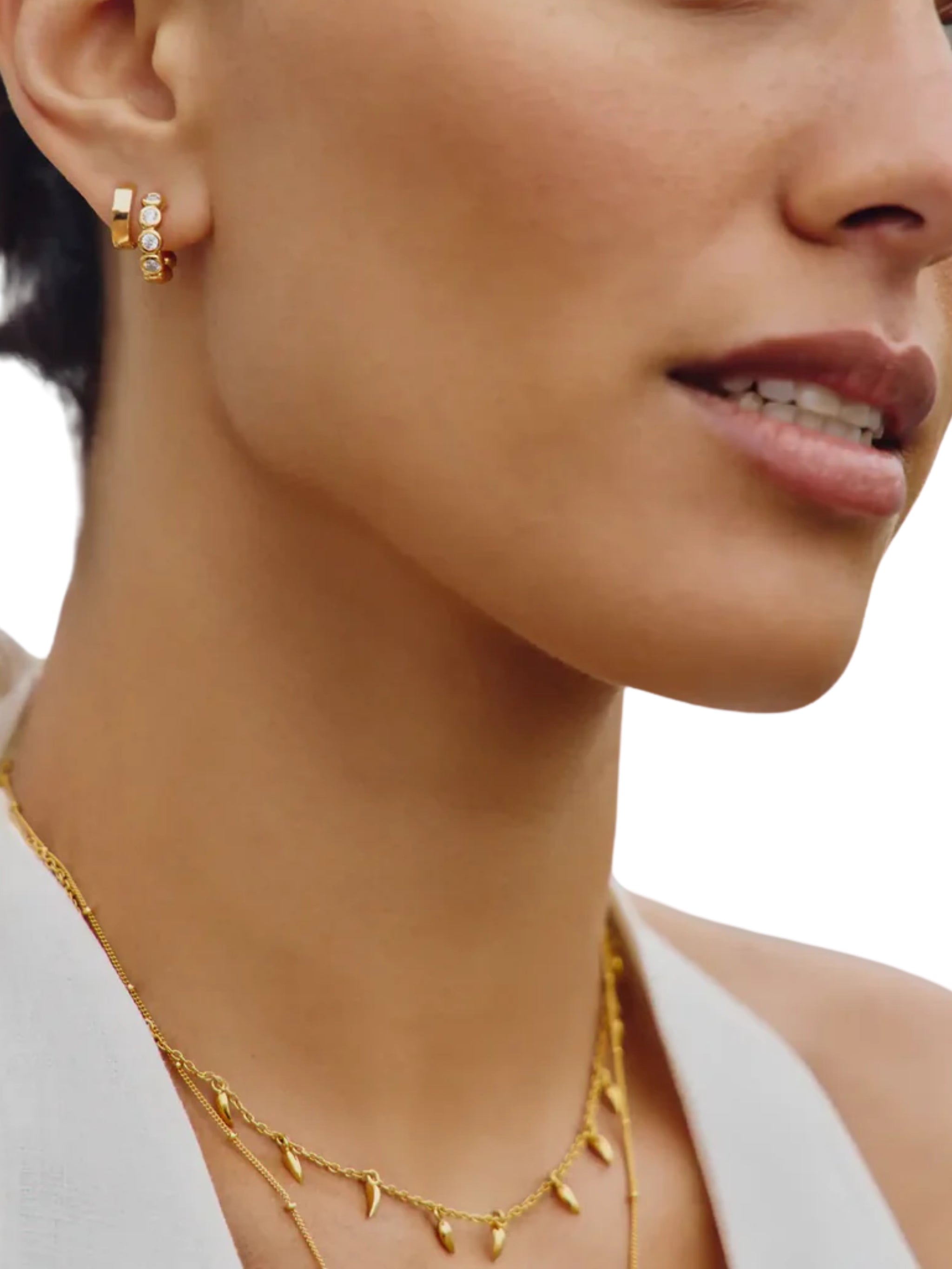 TENNIS SMALL HOOP EARRINGS