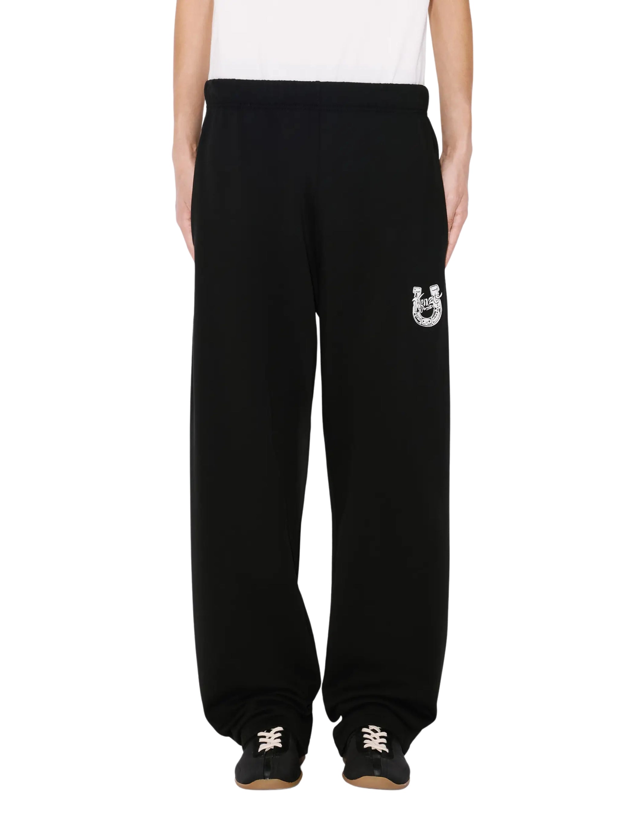 Lunar new year' embroidered straight jog pants in cotton