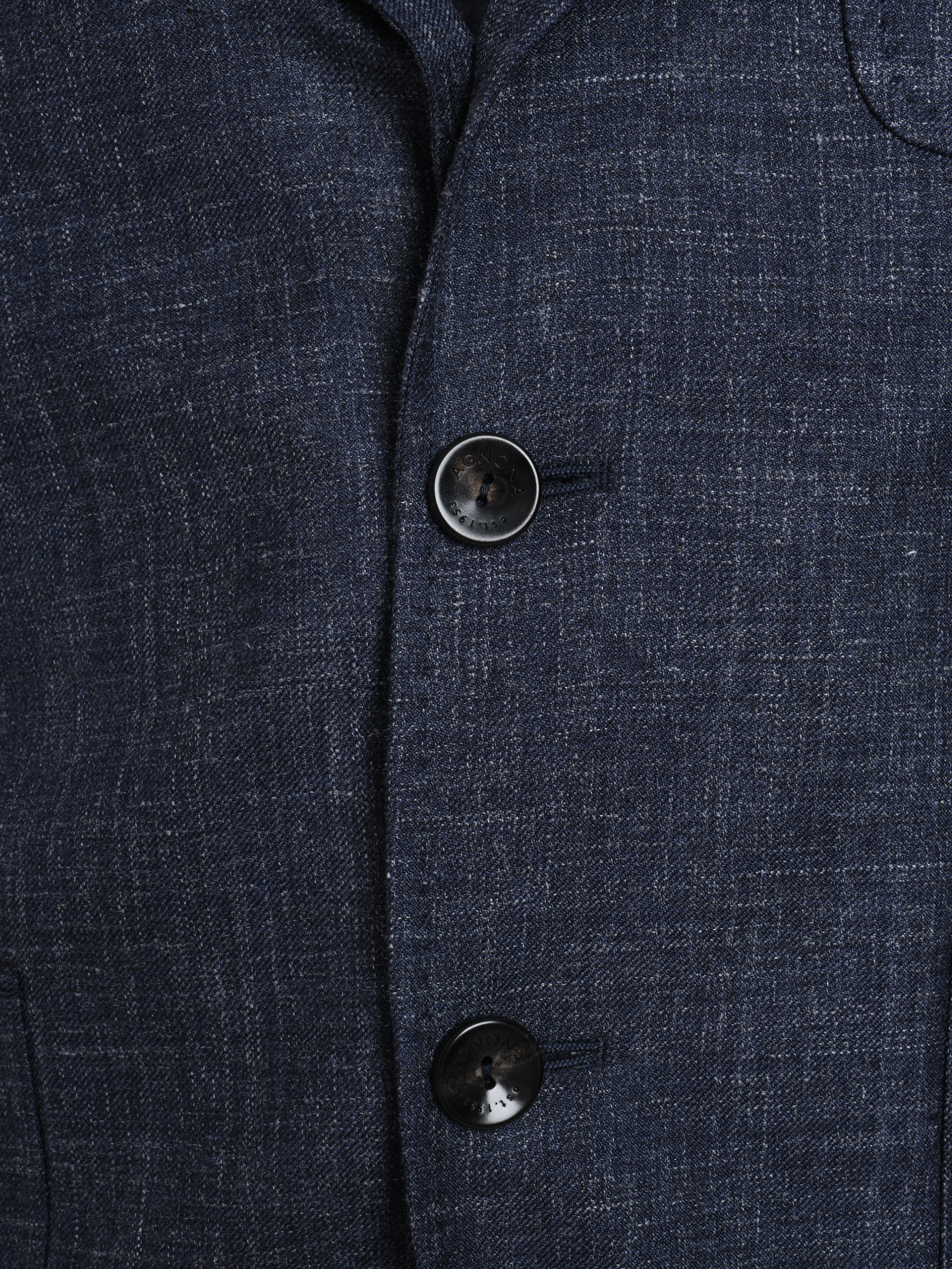 Jacket flamed wool silk linen