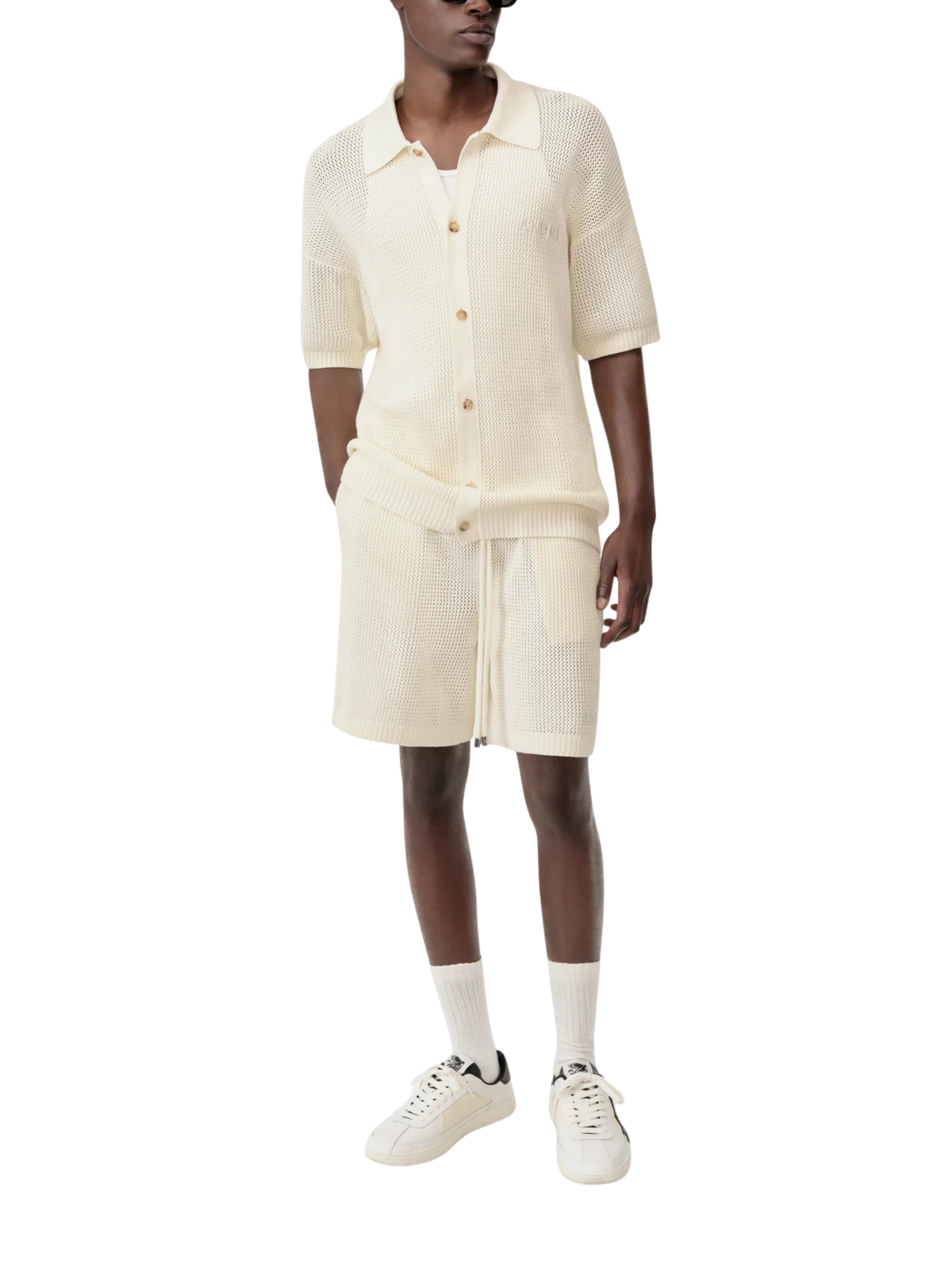 AMIRI CROCHET MESH SHORT