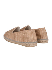 Raffia Stripes Flat Espadrilles